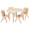 Flash Furniture Crescent 25.125" W, 35.5" L, 23.5" H, Laminate, Brown YU-YCY-093-0034-CIR-TBL-NAT-GG - alternate 2
